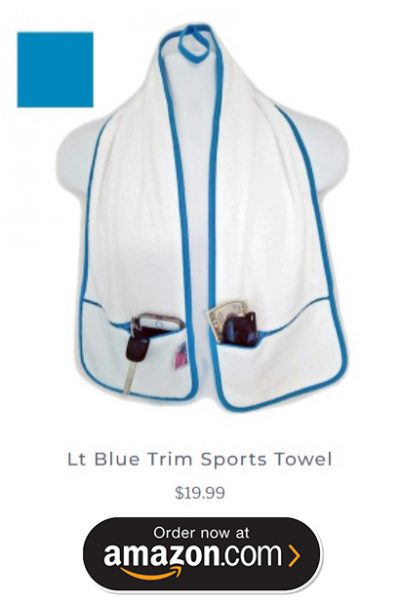 blue Pickleball towel