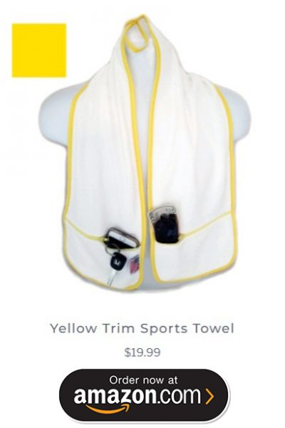 yellow Pickleball towel